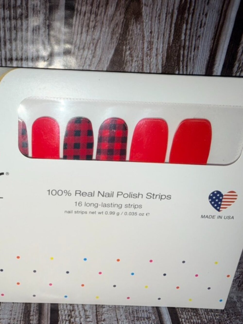 Good Girls Gone Plaid Color Street Nail Polish Strips Retired Checker Black Red